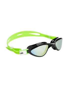 Rapid Tech L Rainbow Mirror Swimming Goggles Green One Size Men,Women - Mad Wave - FashionsVida