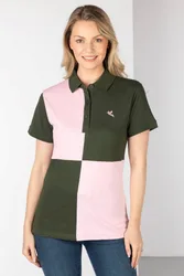 Ganton Womens Quartered Polo Shirt - - Size: 12