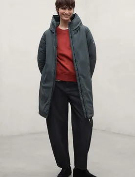 Abrigo de mujer mati con cremallera - Ecoalf - FashionsVida