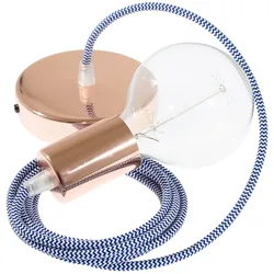 Cables Suspension Luminaire Rz12 Zigzag 1 M Diy Blue / Copper One Size