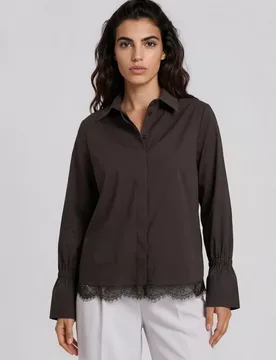SHIRT BLOUSE W/ ELASTIC GATHERING A female - 38 - FashionsVida