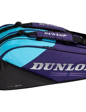 Tac Fx-performance 12rkt Racket Bag Violet / Black / Cyan One Size - Dunlop - FashionsVida