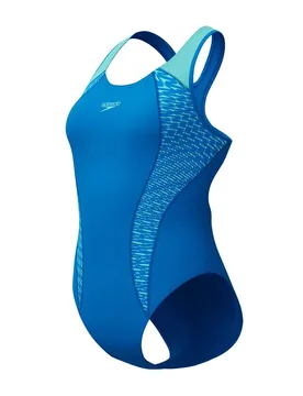Placement Laneback Swimsuit Lagoon Blue UK 38 Women - Speedo - FashionsVida