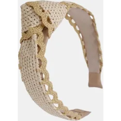 Araban - Diadema nudo rafia