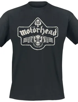 T-Shirt - 50 Vintage Wings - S bis M - für Männer - Größe S - schwarz - Lizenziertes Merchandise! - Männer - male - Motörhead - FashionsVida
