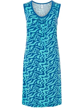 Vestido de playa corto sin mangas estampado - Lohe - FashionsVida
