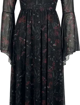 Gothic Kleid lang - Mystical Woods - S bis XL - für Damen - Größe M - schwarz - Frauen - female - Gothicana by EMP - FashionsVida