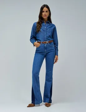 Vaqueros de mujer faith push in flare - Salsa Jeans - FashionsVida