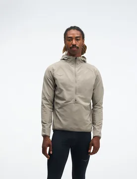 Men's SkyGlow Half-Zip Jacket in Pebble Grey, Size 2XL - HOKA - FashionsVida