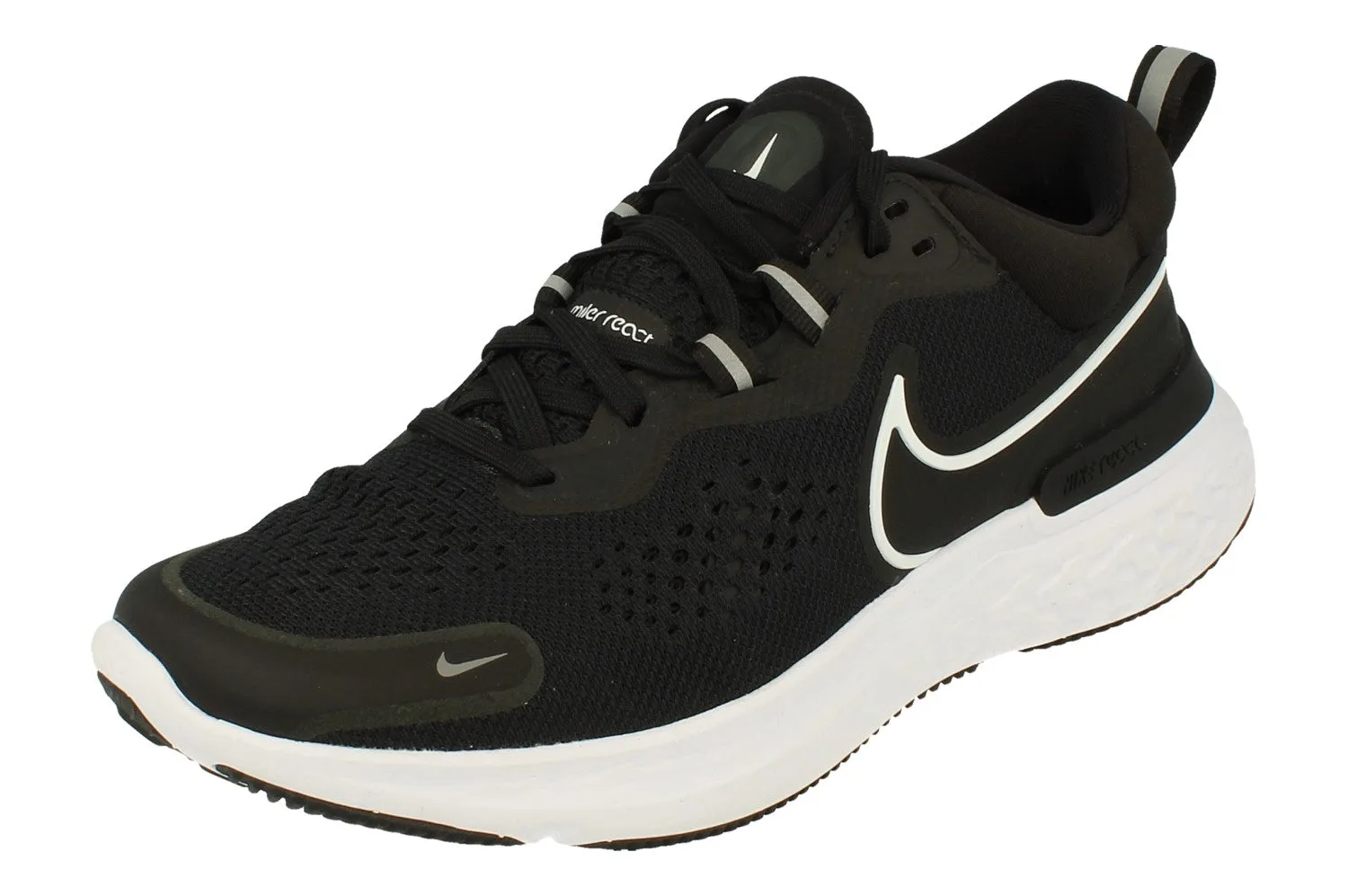 React Miler 2 Mens Black Trainers - Size Uk 7 - Nike - FashionsVida