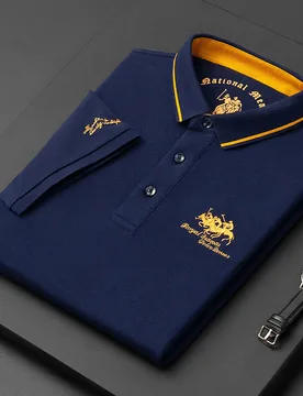 Breathable High quality men's cotton embroidered polo shirt 2023 summer new high-end business casual Lapel short sleeve T-shirt - Aliexpress - FashionsVida