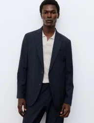 Tailored Fit Performance Blazer Dark Navy male