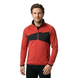Sweat à Demi-zip Accelerate 18003 Traffic Red / Black L