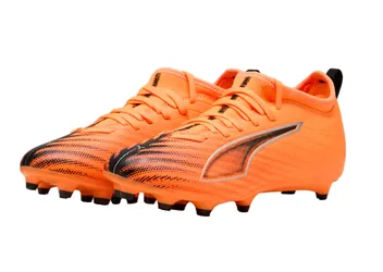 Kids Unisex Ultra 6 Match Football Boots Fg/ag In Orange Nylon - Size Eu 30