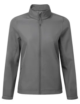 Womens/ladies Windchecker Recycled Printable Soft Shell Jacket (Dark Grey) - Size X-Large - Premier - FashionsVida