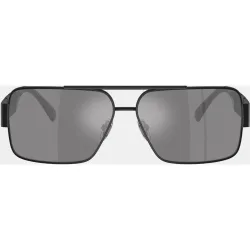 Gafas de sol VE2290 de hombre rectangular en metal con lente espejada