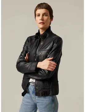 Womens Black Gangster Jacket - Female - Black - UK 8 - Belstaff - FashionsVida