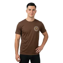 Swimlure Short Sleeve T-shirt Dark Brown 3XL Men
