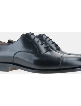 Zapatos de cordones de hombre en tipo inglés de piel con puntera recta - Yanko - FashionsVida