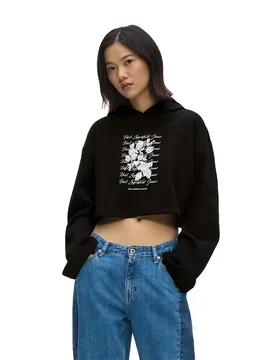 Karl Jeans Felpa Con Cappuccio B3w2001 Black L - Lagerfeld - FashionsVida
