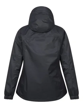 Women's 3 in 1 Waterproof Jacket Winter Rain Coat in Black Size: 10 - Black - Size: 10 - Mountain Warehouse - FashionsVida