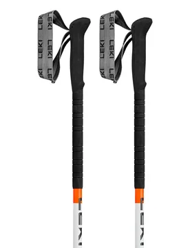 Bâtons Skysolo White / Black / Neonorange 110-145 cm Homme - LEKI - FashionsVida