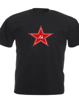 RUSSIAN RED STAR HAMMER AND SICKLE GRAPHIC HIGH QUALITY TSHIRT Men's 100% Cotton Casual T-shirts Loose Top Size S-3XL - Aliexpress - FashionsVida
