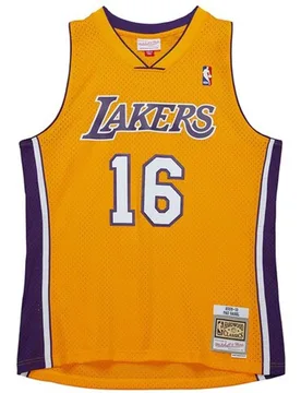Camiseta de hombre Swingman Los Angeles Lakers Pau Gasol 2009 - MITCHELL AND NESS - FashionsVida