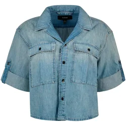 Camicia A Maniche Corte D28925-d539 Relaxed Fit Vintage Sandblast L