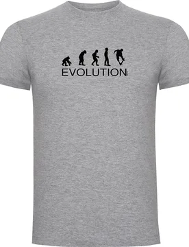 T-shirt à Manches Courtes Evolution Skate Heather Grey S - Kruskis - FashionsVida