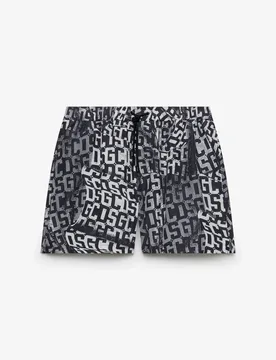COSTUME ESSENTIALS MONOGRAM SWIMSHORTS - Gcds - FashionsVida