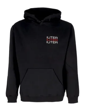 Felpa Cappuccio Uomo Spine Skulls Hoodie Black - IUTER - FashionsVida