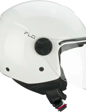 Casco Moto Jet 167A FLO MONO Bianco - Visiera Lunga taglia S - Cgm - FashionsVida