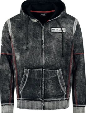 Kapuzenjacke - EMP Signature Collection - S bis L - für Männer - Größe L - dunkelgrau - EMP exklusives Merchandise! - Männer - male - Metallica - FashionsVida