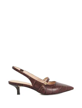 Women's 'Charma' Leather Court Shoes in Brown Size: 5 - Brown - Size: 5 - Dune london - FashionsVida