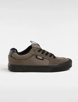 Unisex Chukka Push Sneakers - Black Leather - Size Uk 3 - Vans - FashionsVida