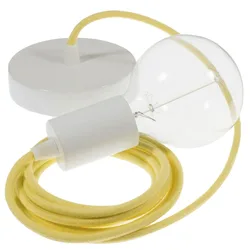Cables Suspension Luminaire Rc10 2 M Pale Yellow / White One Size
