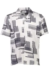 Grapic lyocell blend shirt S/S male