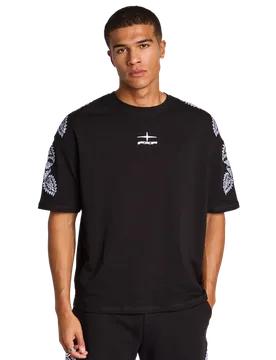 Earthsoul Evasion Herren T-Shirts - Schwarz - Größe S - Baumwoll-Jersey Black S - Project x paris - FashionsVida