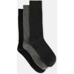 Pack 3 calcetines sport fantasía melange hombre