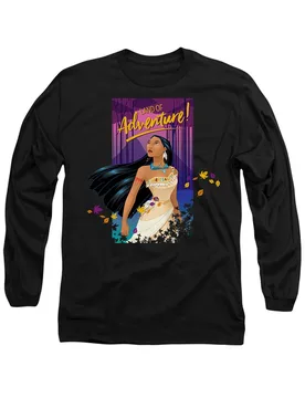 Unisex Pocahontas Land of Adventure Long Sleeve T-Shirt, Black Size: Medium - Black - Size: M - Disney - FashionsVida