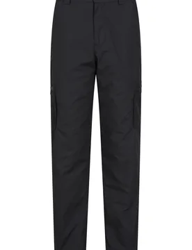 Mens Winter Trek II Long Length Trousers - Black - Black - Size: W40 - Mountain Warehouse - FashionsVida