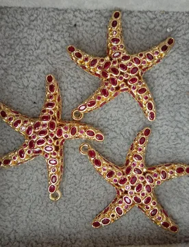 Pcs 40x40mm High Quality Brass Fuchsia Cubic Zirconia Sea Star Charms Pendant - Aliexpress - FashionsVida