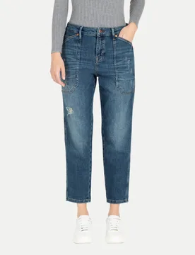 Mac Baggy Jeans Iowa Blau 38 - Mac - FashionsVida