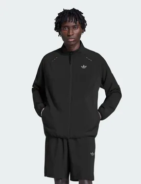 Giacca da allenamento TECH TREFOIL ESSENTIALS FZ HOOD L Black - Adidas - FashionsVida