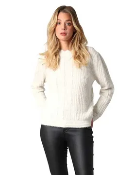 Deeluxe Pull Carty Cream XL Femme - Deeluxe - FashionsVida