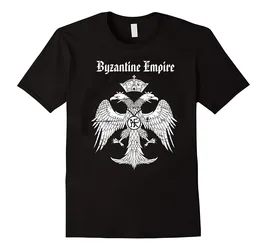 Creative Design Byzantine Empire Double-Headed Eagle Distressed T-Shirt Summer Cotton Short Sleeve O-Neck Mens T Shirt New S-3XL