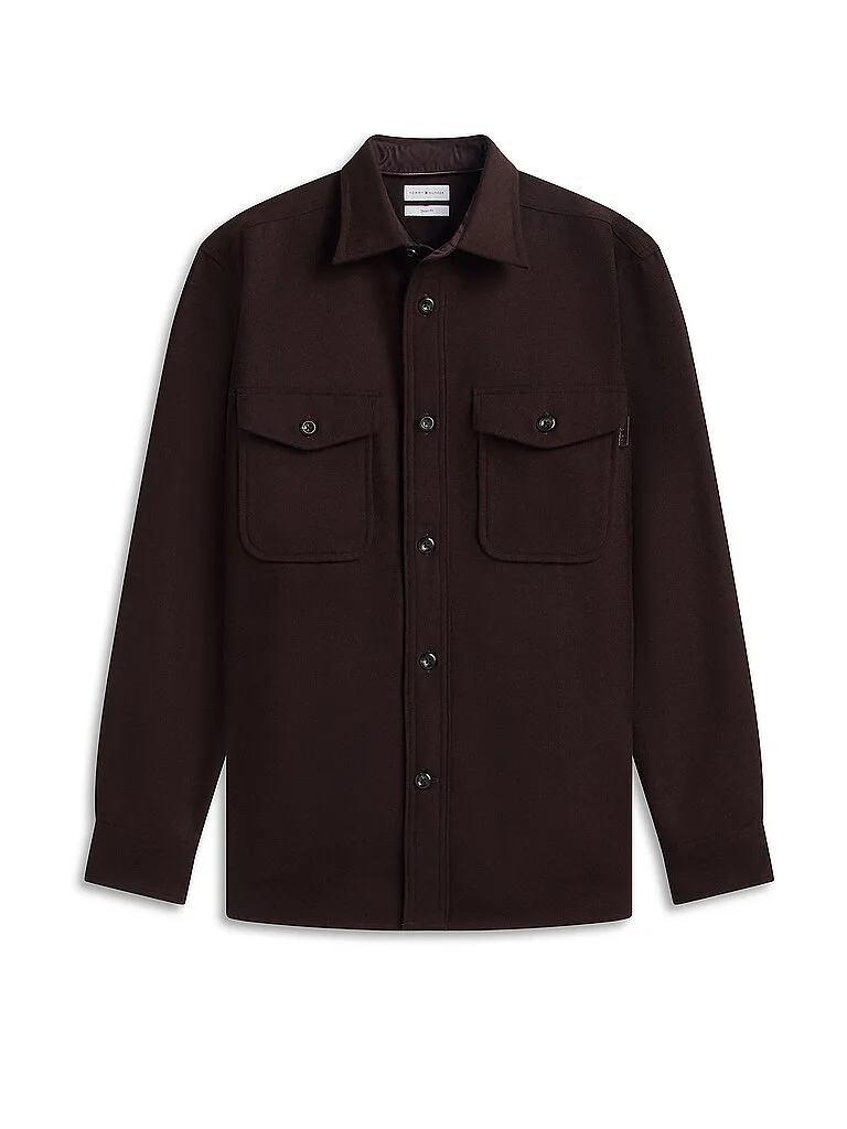 Overshirt marrone L - Tommy hilfiger - FashionsVida