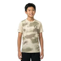 Maglia A Maniche Corte Trail Vertic 10 Cotton White / Hay Green