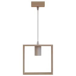 Suspension Luminaire E27 60w Brown / White One Size